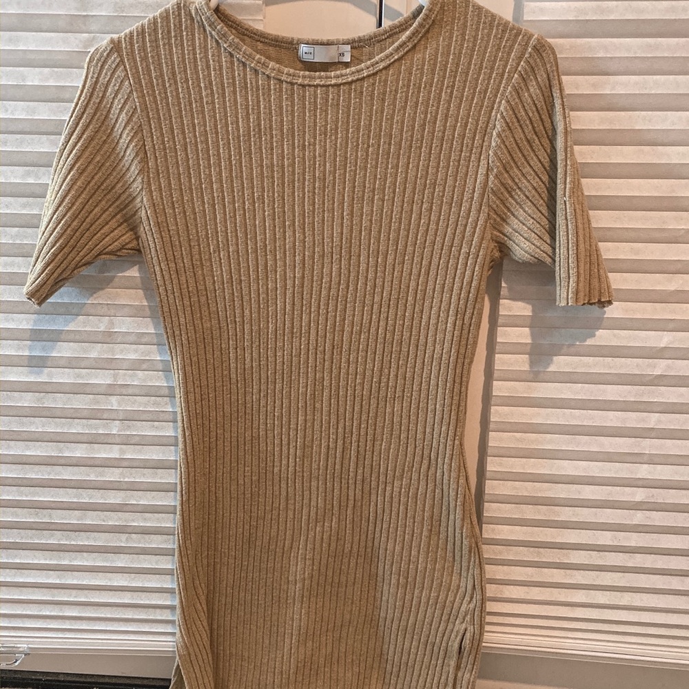 Short Sleeve Sweater Dress